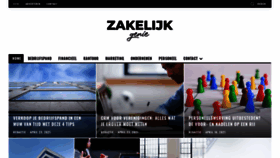 What Zakelijkgenie.nl website looked like in 2021 (3 years ago)
