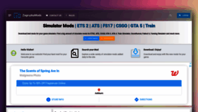 What Zagruzkamods.com website looked like in 2021 (4 years ago)