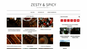 What Zestyandspicy.com website looked like in 2021 (2 years ago)