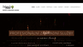 What Zahrady-rihacek.cz website looked like in 2021 (2 years ago)