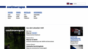 What Zeitschrift-osteuropa.de website looked like in 2021 (2 years ago)