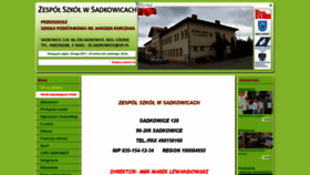 What Zssadkowice.pl website looked like in 2021 (2 years ago)