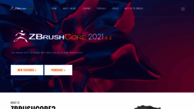 What Zbrushcore.com website looked like in 2021 (2 years ago)