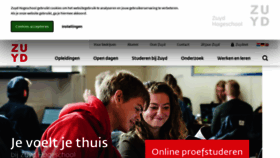 What Zuyd.nl website looked like in 2021 (2 years ago)