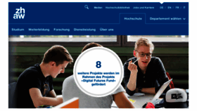 What Zhaw.ch website looked like in 2021 (4 years ago)