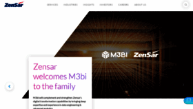 What Zensar.com website looked like in 2021 (2 years ago)