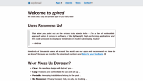 What Zpired.com website looked like in 2021 (2 years ago)
