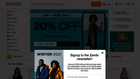 What Zando.co.za website looked like in 2021 (2 years ago)
