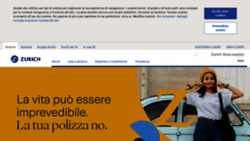 What Zurich.it website looked like in 2021 (4 years ago)