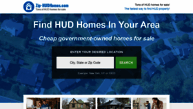 What Zip-hudhomes.com website looked like in 2021 (2 years ago)