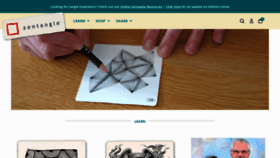 What Zentangle.com website looked like in 2021 (2 years ago)