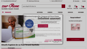 What Zurrose.de website looked like in 2021 (2 years ago)