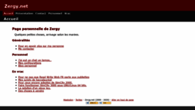 What Zergy.net website looked like in 2021 (3 years ago)