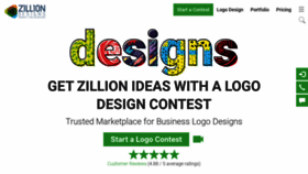 What Zilliondesigns.com website looked like in 2021 (2 years ago)