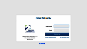 What Zsz2poznan.mobidziennik.pl website looked like in 2021 (2 years ago)