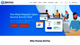 What Zentao.pm website looked like in 2021 (3 years ago)