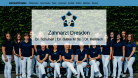 What Zahnarzt-dresden.com website looked like in 2021 (2 years ago)