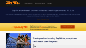 What Zaptel.com website looked like in 2021 (2 years ago)