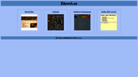What Zarovi.cz website looked like in 2021 (2 years ago)