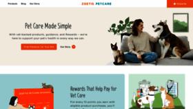 What Zoetispetcare.com website looked like in 2021 (2 years ago)