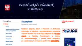 What Zswolkowyja.pl website looked like in 2021 (2 years ago)