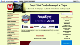 What Zsp1chojna.pl website looked like in 2021 (2 years ago)