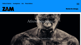 What Zammagazine.com website looked like in 2021 (2 years ago)