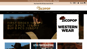What Zicopop.com website looked like in 2021 (2 years ago)