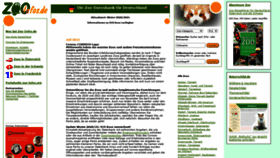 What Zoo-infos.de website looked like in 2021 (2 years ago)