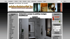 What Zalaburkolatoutlet.hu website looked like in 2021 (2 years ago)