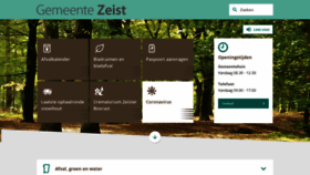 What Zeist.nl website looked like in 2021 (2 years ago)