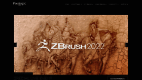 What Zbrush.com website looked like in 2021 (2 years ago)