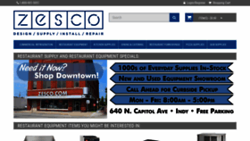 What Zesco.com website looked like in 2021 (2 years ago)