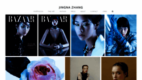 What Zhangjingna.com website looked like in 2021 (2 years ago)