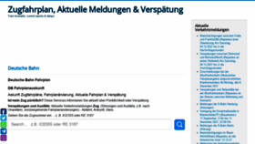 What Zugfahrplande.com website looked like in 2021 (2 years ago)