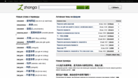 What Zhonga.ru website looked like in 2021 (2 years ago)