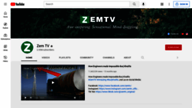 What Zemtv.com website looked like in 2021 (2 years ago)
