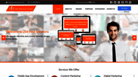 What Zimwebsolutions.com website looked like in 2021 (3 years ago)