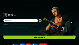 What Zoro.to website looked like in 2022 (2 years ago)
