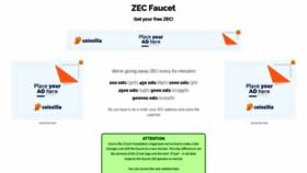 What Zcashfaucet.info website looked like in 2022 (2 years ago)
