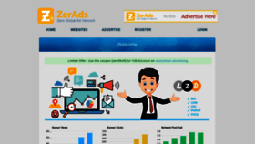 What Zerads.com website looked like in 2022 (4 years ago)