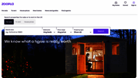What Zoopla.co.uk website looked like in 2022 (2 years ago)