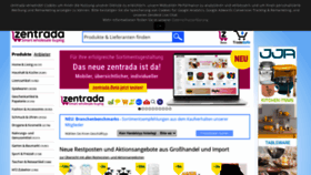 What Zentrada.de website looked like in 2022 (2 years ago)