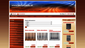 What Zaclonyada.sk website looked like in 2022 (2 years ago)