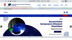 What Zut.edu.pl website looked like in 2022 (4 years ago)