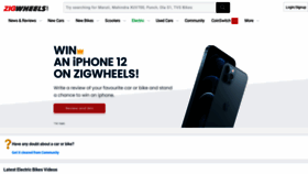 What Zigwheels.com website looked like in 2022 (2 years ago)