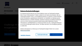 What Zeiss.de website looked like in 2022 (3 years ago)