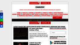 What Zamusic.org website looked like in 2022 (2 years ago)