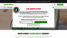 What Zamplebox.com website looked like in 2022 (2 years ago)