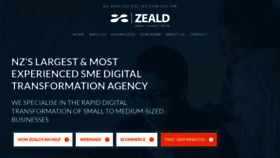 What Zeald.com website looked like in 2022 (2 years ago)